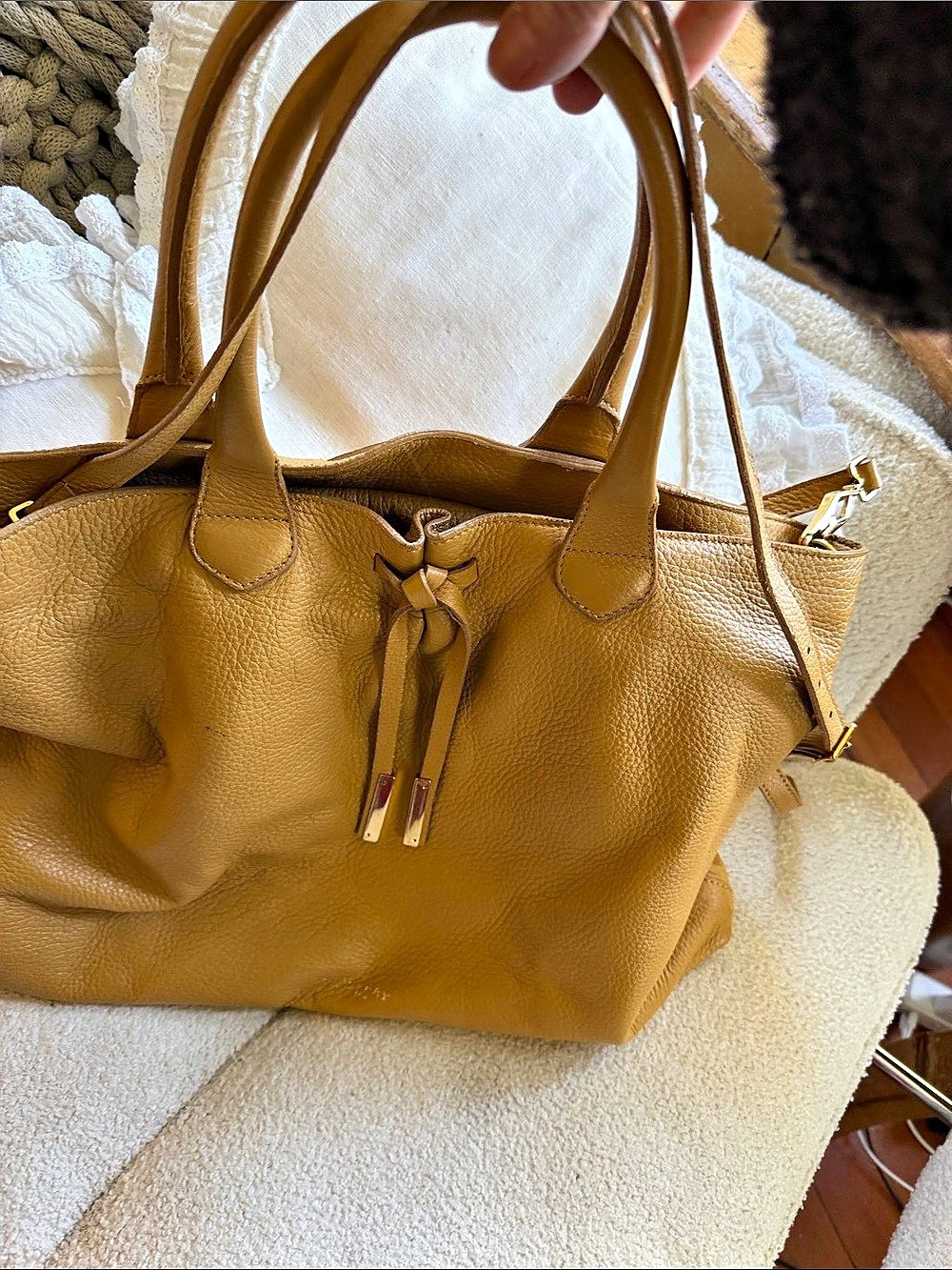 Burberry Leather Tote in Brown